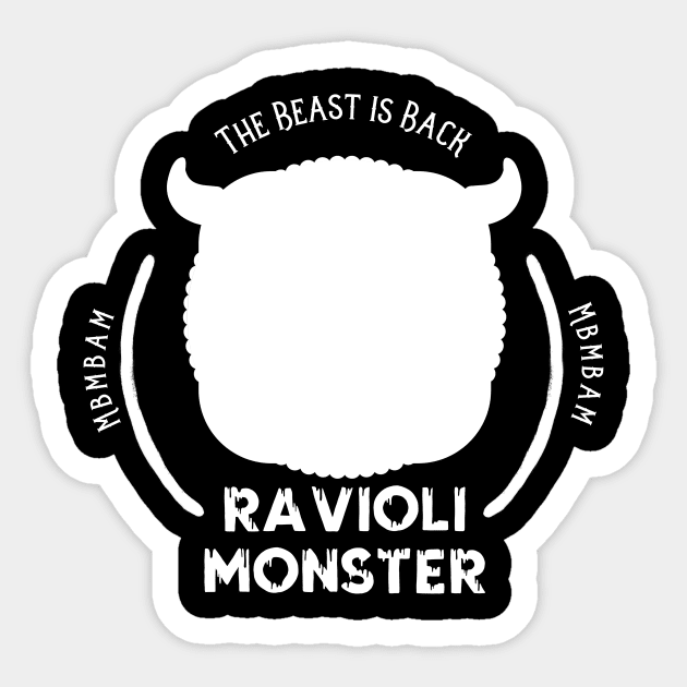 Ravioli Monster Sticker by usernate